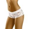 Wolbar Culotte Mutandine di Pizzo per Donna Biancheria Intima WB194, Bianco,L