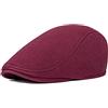 BOTVELA Cappello da uomo in cotone piatto Ivy Gatsby Newsboy