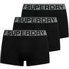 Superdry Uomo 3 Tronchetti, Triple Black/Grey, XXL