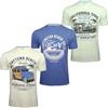 Xact Maglietta Uomo 3 Pack T-Shirt Girocollo Manica Corta 100% Cotone Pettinato Stampa Grafica vestibilità Regolare