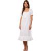Nanxson Donna Camicia Notte Cotone Camicia da Notte Corte/Lunghe Camicia | Donna Vittoriana 100% Cotone Sleepwear,Manica Camicia Da Notte,Lunga In Pizzo Increspato Loungewear Camicia