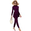 seafanny Costume da Bagno da Donna Modesto Manica Lunga Burkini Copertura Completa Musulmana Costumi da Bagno