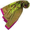 Lorenzo Cana 89122 - Foulard da donna quadrato XL in cotone combinato con seta, 110 cm x 110 cm, in fibra naturale