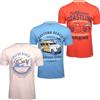 Xact Maglietta Uomo 3 Pack T-Shirt Girocollo Manica Corta 100% Cotone Pettinato Stampa Grafica vestibilità Regolare