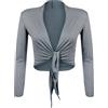 Gloop Bolero, Belle, élégante Veste pour Femme, qualche Longue, noeud Bolero