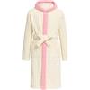 WYTbaby Vestaglia per Bambine in Pile con Cappuccio, Accappatoio per Bambini Morbido e Caldo, Vestaglia per Bambini Unisex in Spugna per Età 4-14 Anni, Beige, 10-12 Years