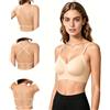 ZHAOCAI Reggiseni da donna senza cuciture, senza fili, con spalline regolabili, convertibile, con scollo all'americana e schiena bassa, comodo reggiseno senza ferretto, bralette da donna per abiti estivi per