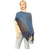 Controcorrente-CLADOIT-Il Ponchetto Double Denim-Taglia Unica-Donna-Accessorio Multifunzione