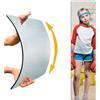 canhard Specchio infrangibile da parete, specchio a corpo intero per bambini, confezione da 4 pezzi, 25,4 x 25,4 cm, in plexiglass infrangibile, per camera da letto, armadio, specchi in plastica per bambini