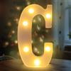 Fancysky Lettere LED da 22 cm, Lettere Luminose Led, Adatte per Proposte di Matrimonio, Festival, Feste e altri Eventi per Creare un'atmosfera Romantica e Accogliente (C)