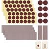XiDeShop Set di 132 fogli adesivi in carta fosforescente per fiammiferi, motivo a nido d'ape, ideali per scatole di fiammiferi tradizionali, accessorio perfetto per e fai da te