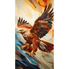 ARTGOTO Diamond Painting Quadrati Adulti Grandi Dimensioni Kit Completo,40x70cm Pittura Diamante Adulti Aquila A,Fornito con Diamond Painting Quadrato Accessori per la Decorazione