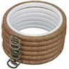 Hodeacc Set di 6 mini cerchi in plastica imitazione legno da 13,5 cm per ricamo, punto croce fai da te, cucito pratico