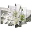 Cuadros B&D XXL B&D XXL - Quadri Moderni per Camera da Letto Grandi, Fiori Giglio 200x100cm