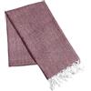 HOME ZEN HOUSEHOLD LINEN Pareo Telo Fouta Unisex in Cotone Riciclato, 90x170 cm, Assorbente, Multicolore, per Mare, Spiaggia e Piscina ART REANA (ROSA)