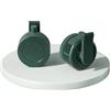 Posheliox - Ventilatore da collo con clip, portatile, ricaricabile USB, a mani libere, rotazione a 360 gradi, 3 velocità, leggero per viaggi, ufficio, all'aperto, pendolarismo (Verde retrò)'