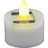 Generico Candele da tè ad energia solare, candele da tè a LED riutilizzabili, candele da tè impermeabili da esterno, candele da tè senza fiamma tremolanti, candele da tè finte ricaricabili per lanterne