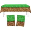 MorLuks 2 tovaglie a tema gioco, decorazione da tavolo per feste di compleanno per bambini, 274 x 136 cm, impermeabile, accessorio per feste di compleanno per ragazze e bambini