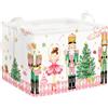 Clastyle Ceste Biancheria Bambini Buon Natale Cestino Giocattoli Vestiti Impermeabile per Ragazzo Ragazza Cestino Portaoggetti per Bagno Cameretta Bucato, Cartone Animato, 40x30x30 cm