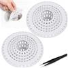 lrgnixs 2 colini per scarico in silicone, filtro per capelli, doccia, filtro per scarico doccia, filtro per capelli, filtro universale per lavandino, per cucina, vasca da bagno