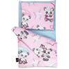 PinkZebra Set di biancheria da letto 3 pezzi, coperta (30 x 40 cm) + cuscino (20 x 25 cm) + materasso (28 x 50 cm), biancheria da letto piccola con materasso, biancheria da letto in cotone per mini