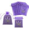 DINSAGE 24 Sacchetti Vuoti per Lavanda - Bustine Profumate da Riempire - Sacchetti e Bustine in Stoffa per Fiori di Lavanda