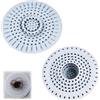 SEASJHBAY Set di 2 filtri universali in silicone, cattura capelli per doccia, vasca da bagno e cucina, copertura di scarico con filtro a doppio strato, antiscivolo, grigio