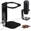 huiyaxun Supporto Caffè, Supporto per Macchina del Caffè, Supporto Macchina Caffe, Elevata Capacità di Carico, si Può Mettere la Macchina del Caffè, Adatto per Ufficio, Casa e Campeggio (Nero)