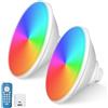 OSREE 30W Fari LED PAR56 Piscine, Lampada Piscina RGB Multicolore Dimmerabile 1200lm, Timer 2/4/6H, Luce Piscinas IP68 Impermeabile Riempito di Resina per Piscinas in Cemento, 12V AC, Set da 2