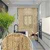 Jolan Tenda Di Perline Antimosche,Tenda Con Perline in Legno Naturale e Bambù 60x200/80x200/90x200/100x200cm,Tenda Fatta a Mano Della Porta,Sospeso Fili Tenda Di Perline,Pannello,W×H-110strands(110×220cm)
