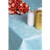 ESSE HOME - Confestyl -Tovaglia con tovaglioli - Rettangolare x 6 Persone - Fiandra Jacquard Puro Cotone - Prodotto Artigianale - Iris 598 (150x180, Servizio Verde)