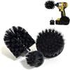 DTXLX 3 Pezzi Spazzole Trapano Pulizia Pavimenti Nero | Set da 3 Pezzi per Pulizia Domestica. Fughe Pavimenti Mattoni WC Vasche Bagno Auto