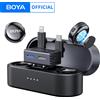 BOYA BOYALINK 3 Mini microfono lavalier wireless professionale per iPhone USB-C Cancellazione del rumore della fotocamera Android per la registrazione