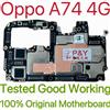FUCHU Scheda principale sbloccata originale per scheda madre Oppo A74 4G sbloccata con cavo flessibile per circuiti chip