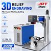 ACHI Macchina per Incisione Profonda 3D JPT Mopa 300W, Marcatrice e Tagliatrice Laser a Fibra per Tutti i Metalli, Incisore Laser 2.5D 200W