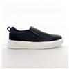 NONE Mocassini classici da uomo in ecopelle traforata traspirante, con suola platform bianca a contrasto, antiscivolo, casual, stile skate, per l'ufficio e l'uso quotidiano in città.