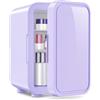 OSTBA（家电） Mini frigo da 6 litri/8 lattine 220-240 V AC/DC, refrigeratore termoelettrico portatile, frigoriferi, camera da letto, cura della pelle, bevande, ufficio, dormitorio e auto, viola
