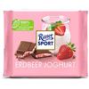 Ritter Sport Fragola yogurt 100 g, cioccolato al latte intero ripieno di crema di yogurt alla fragola, fruttato ed estivo, cioccolato fine per tutti i giorni