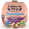 Generico Insalatissime Insalata di Tonno con Fagioli, Carote, Peperoni e Olive, 3 x 160 gr Scad 2029