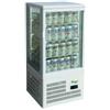 FORCAR-FREDDO G-TCBD68 Vetrina espositore refrigerato da banco con 4 lati a vetro - Capacità 58 Lt