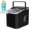 Generic 1.5L Macchina Del Ghiaccio, Macchina Da Banco Per Cubetti Di Ghiaccio Con Autopulizia, 12 Kg In 24 Ore, 2 Dimensioni Di Ghiaccio, Macchina Per Ghiaccio Portatile Per Casa E Cucina, Ufficio, Fes black