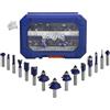 Set 15 Frese per Legno Codolo 8mm Punte Fresatrice Verticale WORKPRO W124706