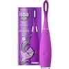 FOREO ISSA kids, spazzolino elettrico sonico in silicone ultraigienico, spazzolino per bambini 5-12 anni, per denti, gengive, guance e lingua, impermeabile, 265 giorni/ricarica USB, garanzia di 2 anni