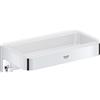 GROHE QUICKFIX Start Cube, Portaoggetti per doccia, Installazione a vite o con colla, Cromo, 41107000