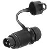 AGRISHOP 1 pezzo Spina 3 Poli Trattore 12v,DIN 9680,CE ROHS,Impermeabile, Spina 3 Poli Femmina per Rimorchio Macchine Agricole, Spina 3 poli per camion Carovana Barca RVAutomobili