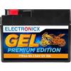 Electronicx Batteria moto GEL YTR4A-BS 12V 2,5Ah 30A - starter compatto senza manutenzione, sigillato, resistente alle vibrazioni e inclinazioni - per scooter, quad e moto - ricambio YTX4A-BS CTR4A-BS