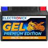 Electronicx GEL 12N6.5L-3B Batteria moto 12V 6,5Ah 85A - compatta, sigillata, senza manutenzione, anti-perdite e resistente a vibrazioni - tecnologia VRLA per scooter, moto, quad, ATV
