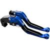 CGBWMB Leva Frizione Freno Per Suzuki AN UH Per Burgman 400/250/200/150/125 1998-2023 2024 Moto Leva Frizione Leva Freno Set maniglia pieghevole Leve Moto Frizione Leve Freno(Blue B)