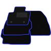 Somer Car Kit Tappetini Auto compatibili con Ford Mondeo Mk5 2019-2024 | Set Tappeti in Moquette, Tappeto auto su misura, bordo blu