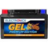 Electronicx YTZ10S GEL Batteria Moto 12V 8,6Ah 165A - Batteria di avviamento sigillata e senza manutenzione per moto & scooter - compatta, antivibrazioni, a prova di perdite, pronta all'uso